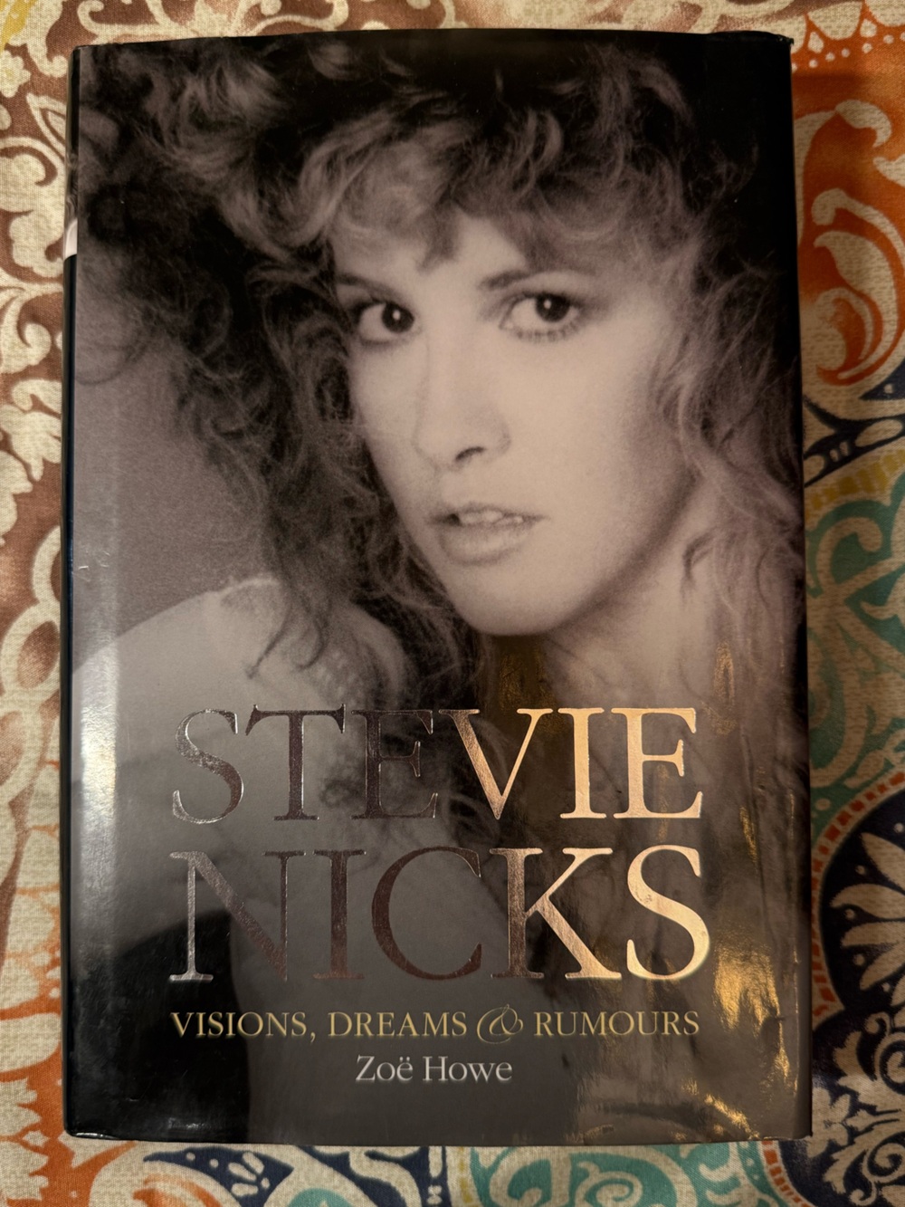 Stevie Nicks "Visions, Dreams & Rumours" Hardcover Book - Black & White Cover